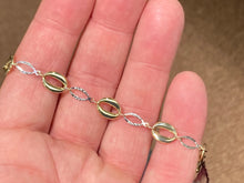 Load image into Gallery viewer, White And Yellow Gold Bracelet
