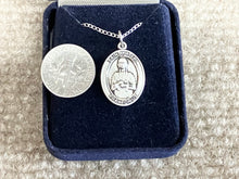 Load image into Gallery viewer, Saint Kateri Silver Pendant With 18 Inch Silver Curb Chain Religious
