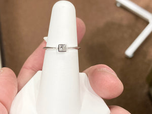 Princess Cut Diamond Engagement Ring White Gold