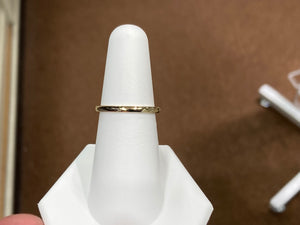 Gold 2 Millimeter Wide Wedding Ring