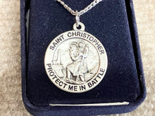 Load image into Gallery viewer, Saint Christopher United States Navy Pendant With Chain Religious