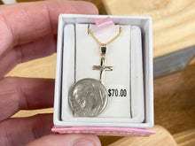 Load image into Gallery viewer, Gold Filled Children&#39;s Cross With Chain