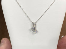 Load image into Gallery viewer, Cubic Zirconia Silver Adjustable Necklace