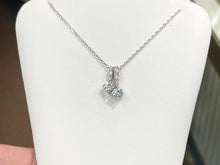 Load image into Gallery viewer, Cubic Zirconia Silver Adjustable Necklace