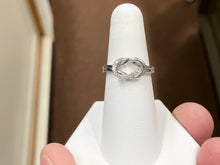 Load image into Gallery viewer, 14 K White Gold Diamond Love Knot Ring