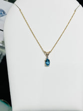 Load image into Gallery viewer, Blue Topaz And Diamond Necklace