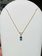 Load image into Gallery viewer, Blue Topaz And Diamond Necklace