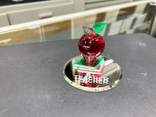 Load image into Gallery viewer, Teachers Apple Glass Figurine ju