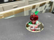 Load image into Gallery viewer, Teachers Apple Glass Figurine ju