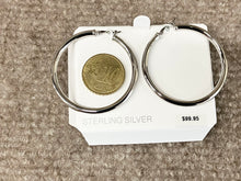 Load image into Gallery viewer, Silver Hoop Earrings