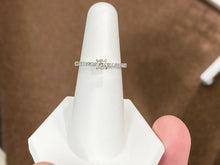 Load image into Gallery viewer, Diamond Engagement Ring 0.38 Carats 14 K White Gold