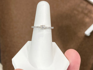 Diamond Engagement Ring 0.38 Carats 14 K White Gold