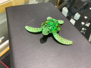 Green Sea Turtle Glass Figurine
