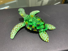 Load image into Gallery viewer, Green Sea Turtle Glass Figurine