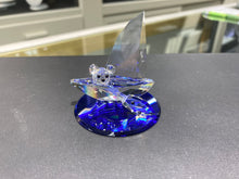 Load image into Gallery viewer, Sail Boat Teddy Bear Crystal Figurine
