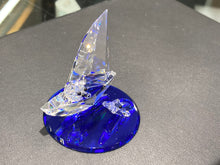 Load image into Gallery viewer, Sail Boat Teddy Bear Crystal Figurine