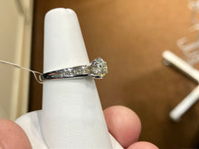 Load image into Gallery viewer, Natural Diamond Engagement Ring White Gold