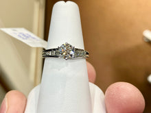 Load image into Gallery viewer, Natural Diamond Engagement Ring White Gold