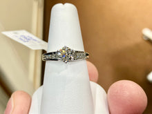 Load image into Gallery viewer, Natural Diamond Engagement Ring White Gold