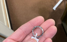 Load image into Gallery viewer, Sapphire And Diamond White Gold Ring