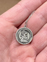 Charger l'image dans la galerie, St. Gabriel The Archangel Silver Medal With 18 Inch Chain Religious