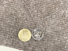 Charger l'image dans la galerie, St. Gabriel The Archangel Silver Medal With 18 Inch Chain Religious