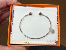 Load image into Gallery viewer, Cape Cod Silver And Rose Gold Cuff Bracelet