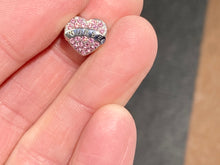 Load image into Gallery viewer, Pink Crystal Heart Nurse Bead