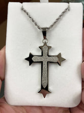 Load image into Gallery viewer, Stainless Steel Cross And Rope Chain