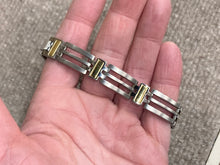 Load image into Gallery viewer, Titanium And Yellow Ip Plating Long Bracelet