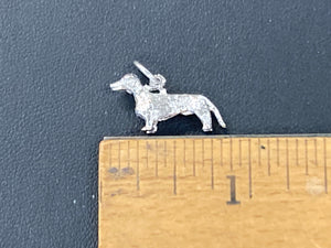 Dachshund Silver Charm