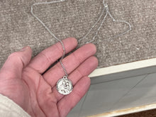 Load image into Gallery viewer, Saint Anthony And Saint Francis Silver Pendant And Chain
