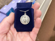 Load image into Gallery viewer, Miraculous Round Silver Pendant With Chain