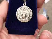 Load image into Gallery viewer, Miraculous Round Silver Pendant With Chain