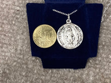 Load image into Gallery viewer, Miraculous Round Silver Pendant With Chain