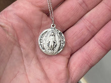 Load image into Gallery viewer, Miraculous Round Silver Pendant With Chain