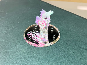 Little Princess Unicorn Glass Figurine