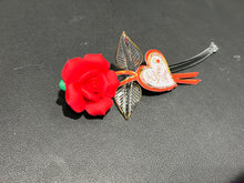Load image into Gallery viewer, Red Rose Glass Figurine