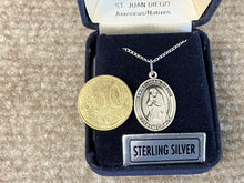 Load image into Gallery viewer, Saint Juan Diego Silver Pendant