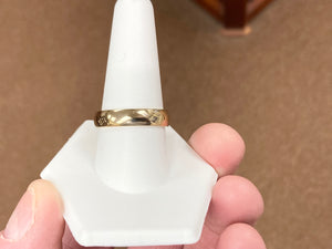 Gold Wedding Band 5 Millimeters Wide
