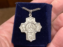Load image into Gallery viewer, Irish Five Way Cross And Chain