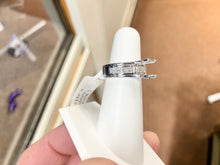 Cargar imagen en el visor de la galería, White Gold Princess Cut Natural Diamond Ring Mounting