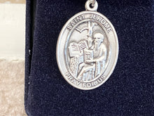 Load image into Gallery viewer, Saint Jerome Silver Pendant And Chain