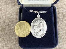 Load image into Gallery viewer, Saint Jerome Silver Pendant And Chain