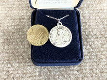 Load image into Gallery viewer, St Paul Of The Cross And Saint Gabriel Of The Blessed Virgin Silver Pendant