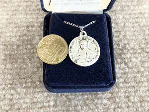 St Paul Of The Cross And Saint Gabriel Of The Blessed Virgin Silver Pendant