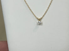 Load image into Gallery viewer, Natural Diamond Gold Pendant With Chain 0.12 Carats