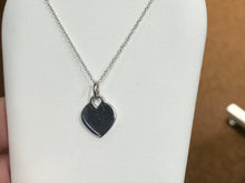 Load image into Gallery viewer, Sterling Silver Heart Pendant With Adjustable Chain