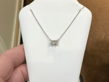 Charger l'image dans la galerie, Lab Created Radiant Cut Diamond With White Gold Chain