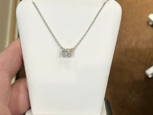 Charger l'image dans la galerie, Lab Created Radiant Cut Diamond With White Gold Chain